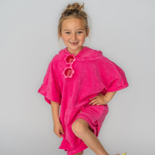 Terry Towel Rugii Set - Hot Pink